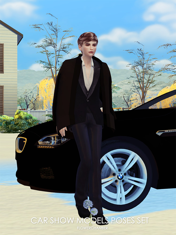 Car Show Models Poses Set / Sims 4 CC
