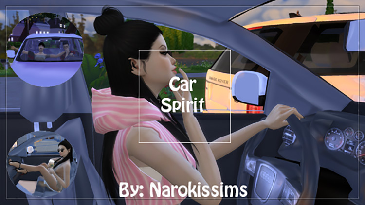 Car Spirit Poses by Narokissims / TS4