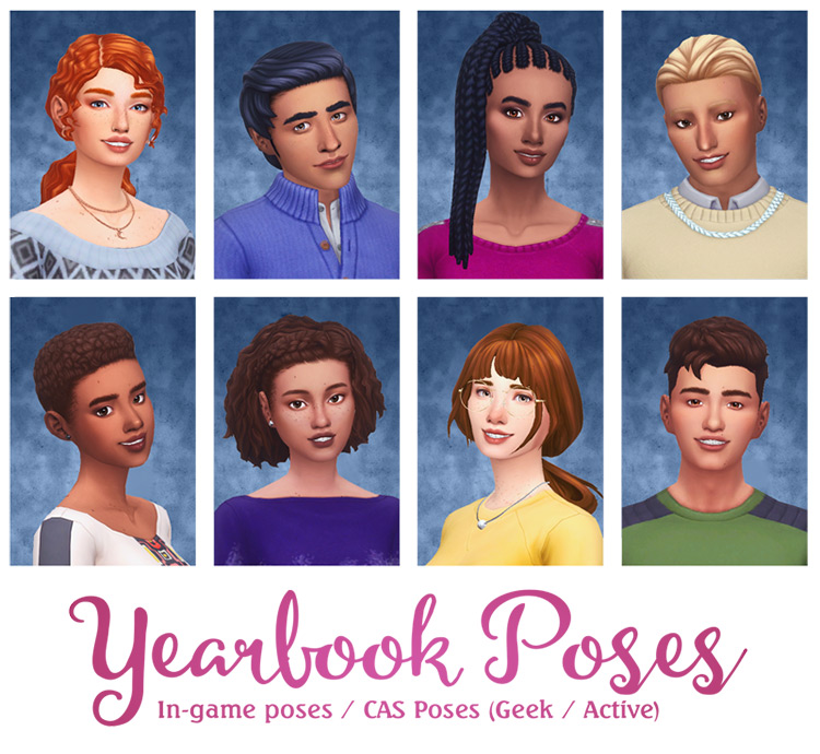 Yearbook Poses by someone-elsa Sims 4 CC