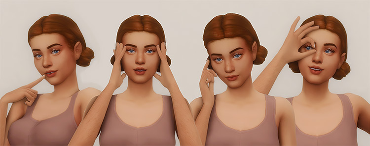 Hands Up Poses #2 by ratboysims TS4 CC