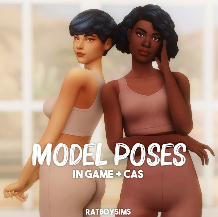 Model Poses In Game + CAS by ratboysims Sims 4 CC