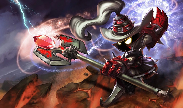 White Mage Veigar Skin Splash Image from League of Legends