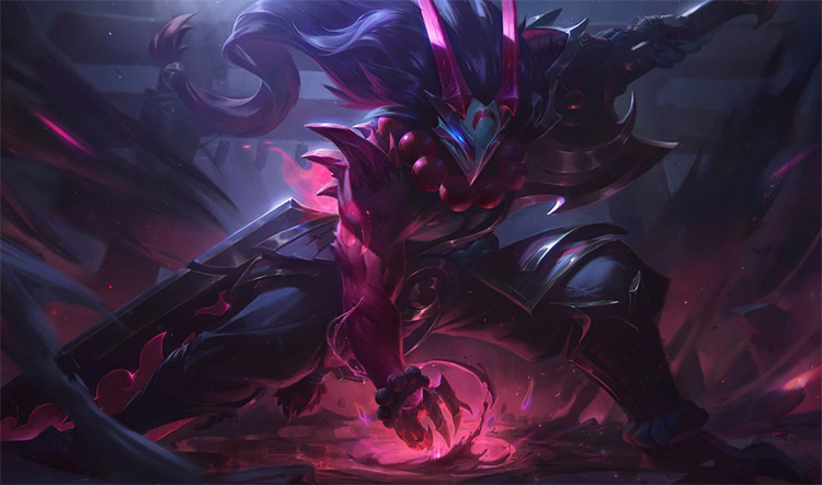 Blood Moon Tryndamere Skin Splash Image from League of Legends