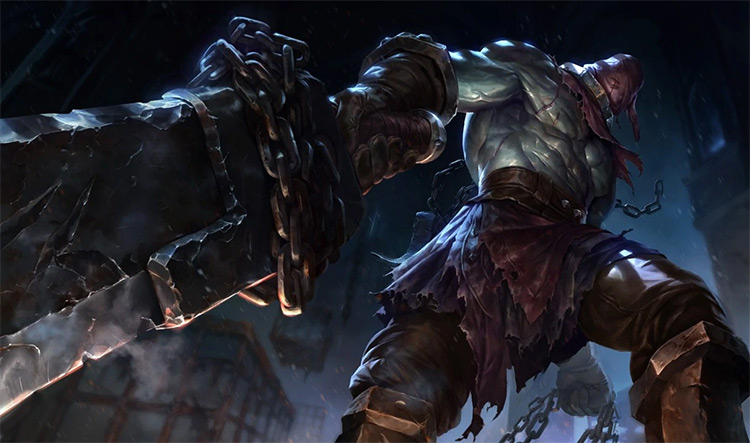 Nightmare Tryndamere Skin Splash Image from League of Legends