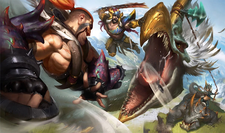 Beast Hunter Tryndamere Skin Splash Image from League of Legends