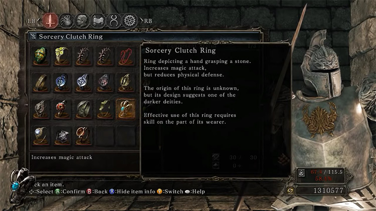 Sorcery Clutch Ring in Dark Souls 2