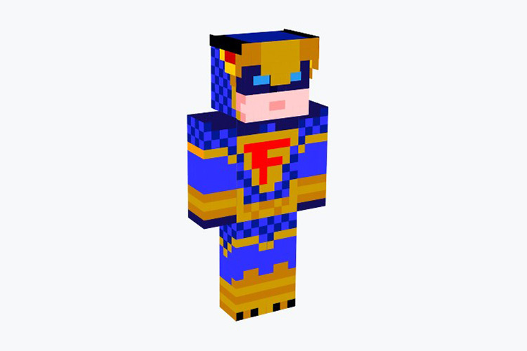 The Blue Falcon Scooby-Doo Minecraft Skin