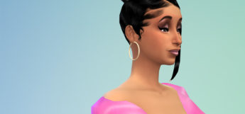 Cardi B Side Profile in The Sims 4