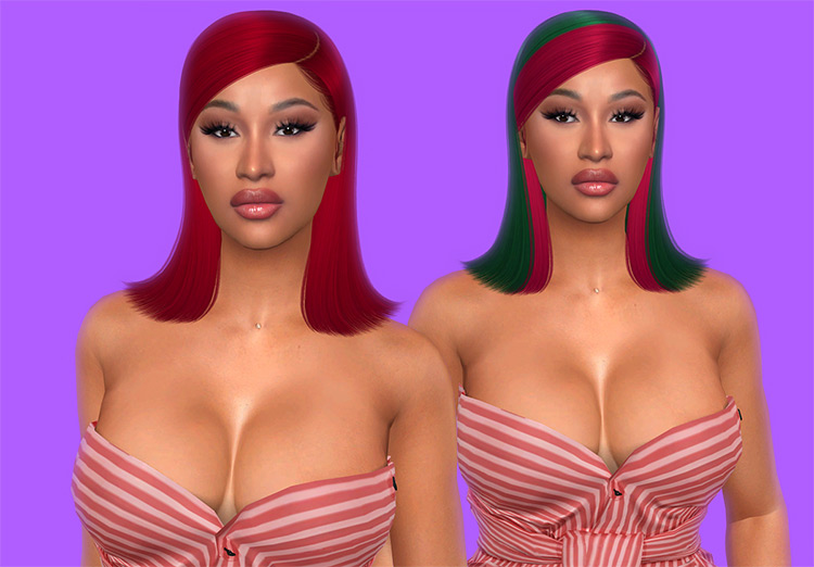 Sims 4 Cardi B CC  Hair  Nails   More   FandomSpot - 46