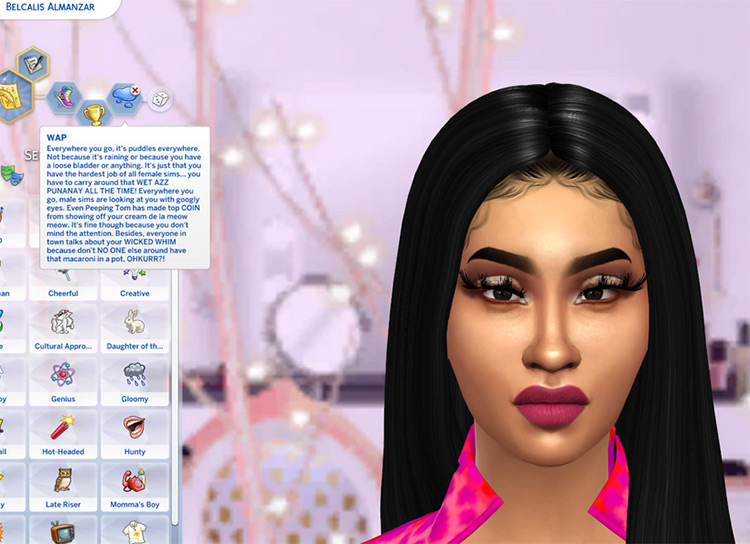 Sims 4 Cardi B CC  Hair  Nails   More   FandomSpot - 8