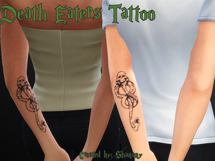 Death Eaters Tattoo by Shanany / TS4 CC
