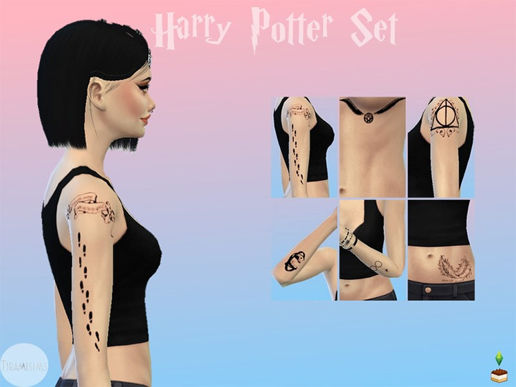 Muggle Tattoos by Tiramisims for The Sims 4
