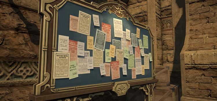 Market Board close-up screenshot (FFXIV HD)