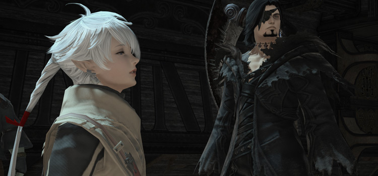 Alisaie screenshot with player character (FFXIV)