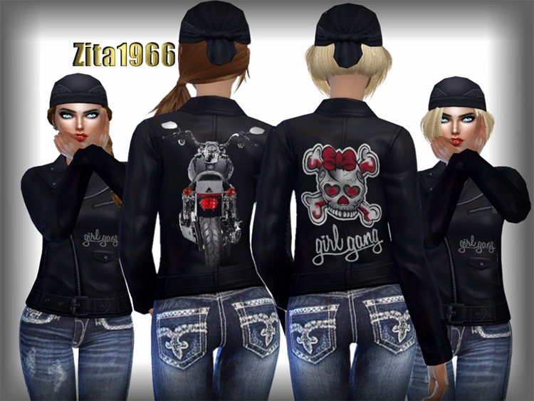 Sims 4 Biker CC  Jackets  Tattoos   More   FandomSpot - 13