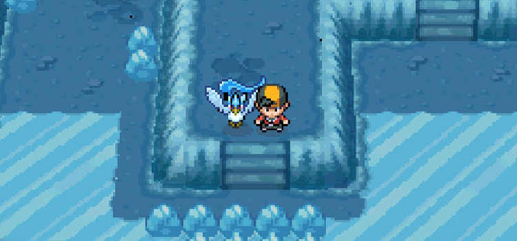 Articuno in Ice Path Cave (Pokemon HG/SS)