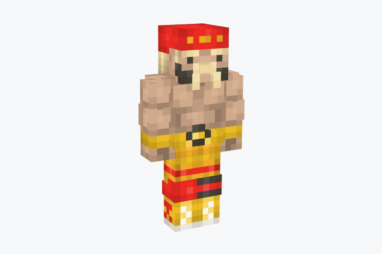 Hulk Hogan WWE/WWF Skin For Minecraft