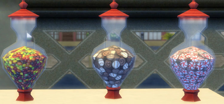 Sims 4 CC: Candy Bowls, Candy Dispensers & Gumball Machines