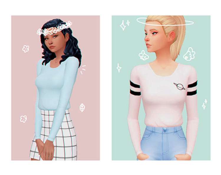 Sims 4 CC  Best Long Sleeve Shirts For Girls   FandomSpot - 71