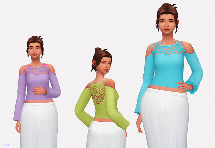 Sims 4 CC  Best Long Sleeve Shirts For Girls   FandomSpot - 41