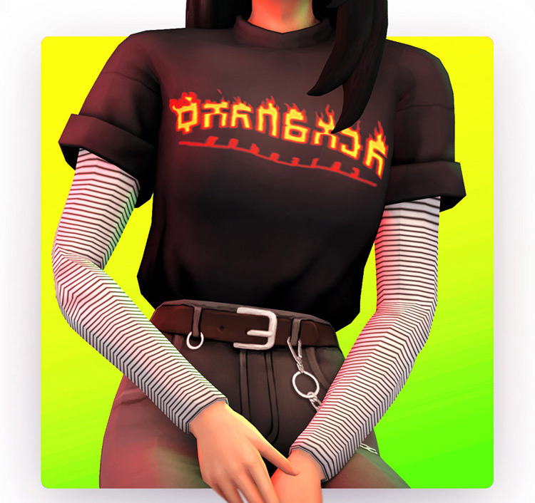 Sims 4 CC  Best Long Sleeve Shirts For Girls   FandomSpot - 32