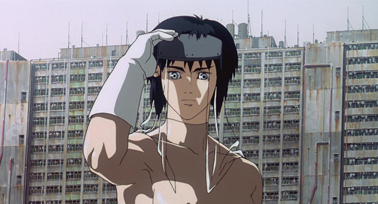 Motoko Kusanagi Ghost in the Shell anime screenshot