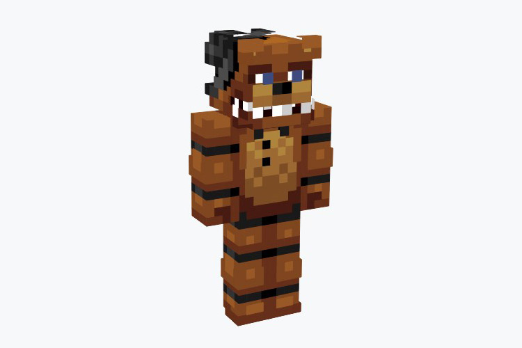 Freddy Fazbear FNAF Minecraft Skin
