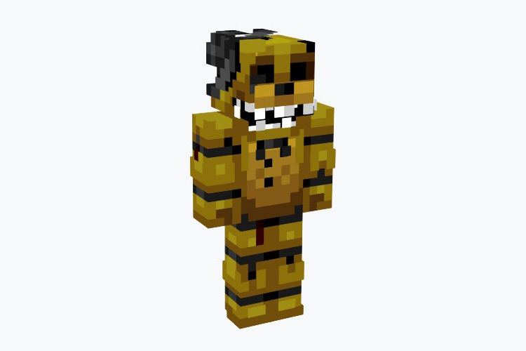 Golden Freddy FNAF Minecraft Skin