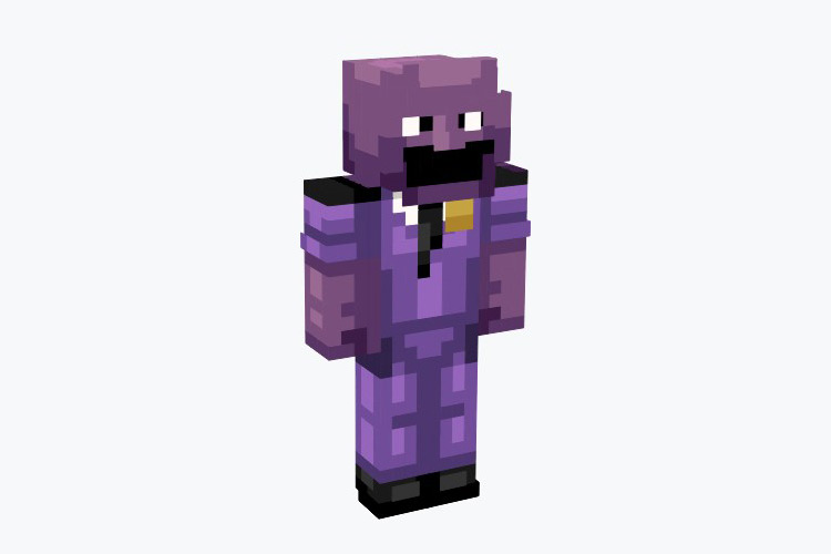 Purple Man FNAF Minecraft Skin