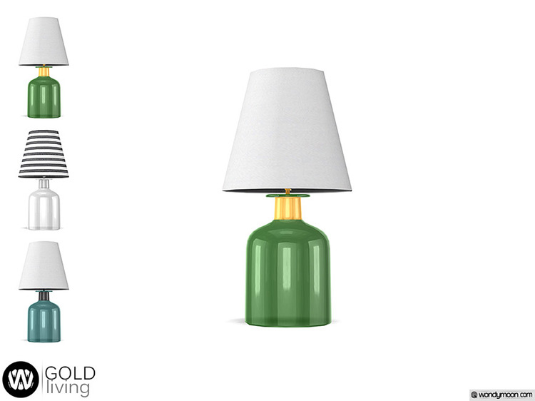 Gold Table Lamp Design / TS4 CC