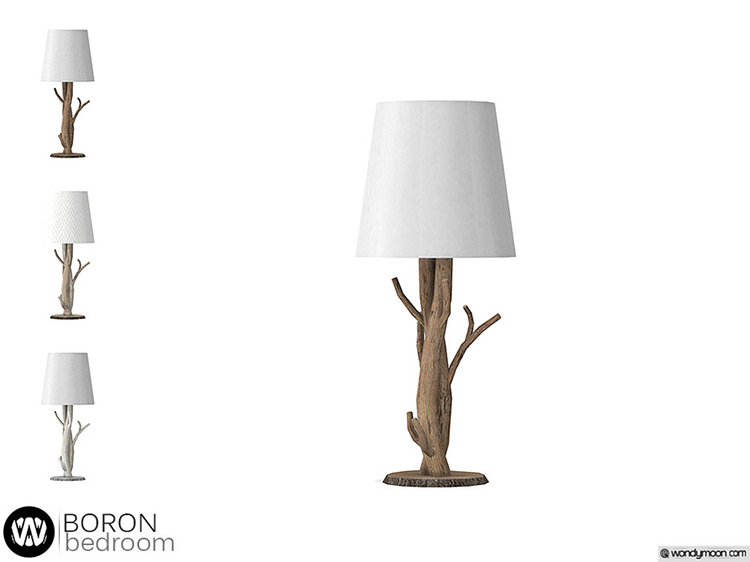 Boron Table Lamp (Wooden Base) TS4 CC