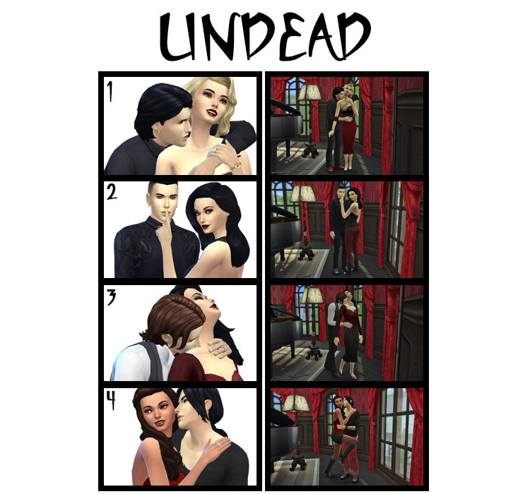 Undead Posepack by Sakuraleon / TS4