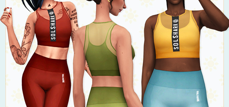 The Sims Resource - Female Full Body Tights Athletic Outfits