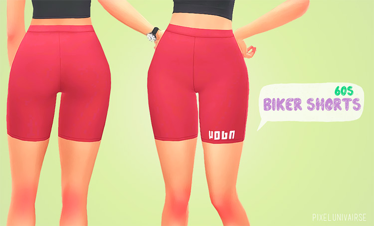 Biker Shorts (Girls) TS4 CC
