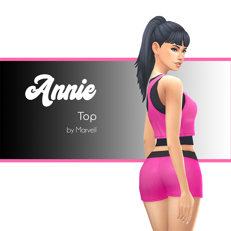 Annie Female Athletic CC Set for The Sims 4