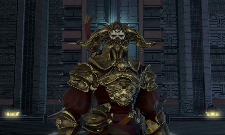 Gold Gaius close-up screenshot in FFXIV