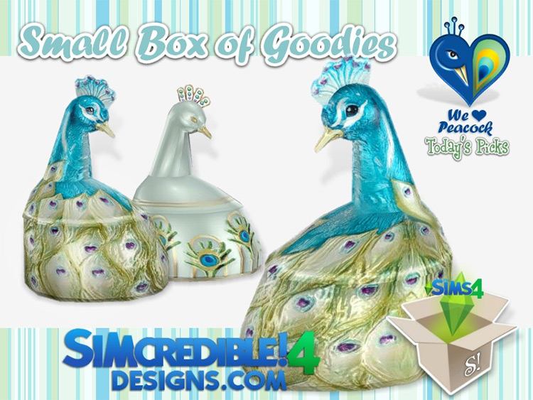 Peacock Cookie Jar / Sims 4 CC