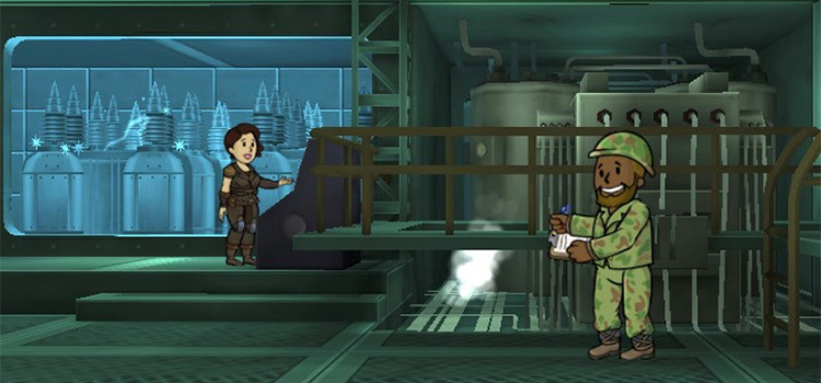 Happy Dwellers in the Power Generator (Fallout Shelter)