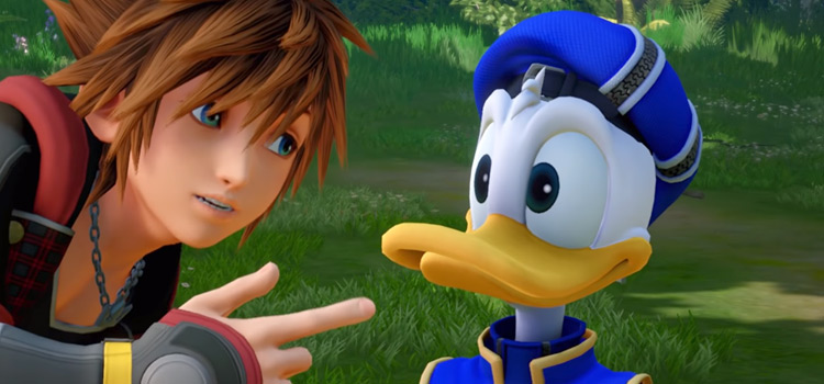 Sora talking to Donald in HD