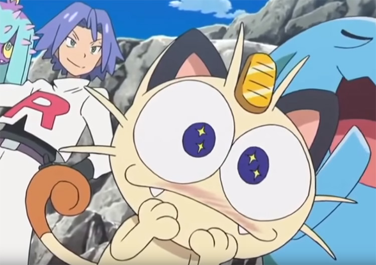 Meowth, original cat Pokemon anime screenshot