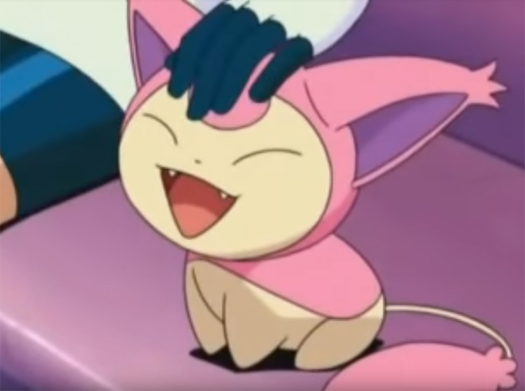 Captura de pantalla de Skitty del anime