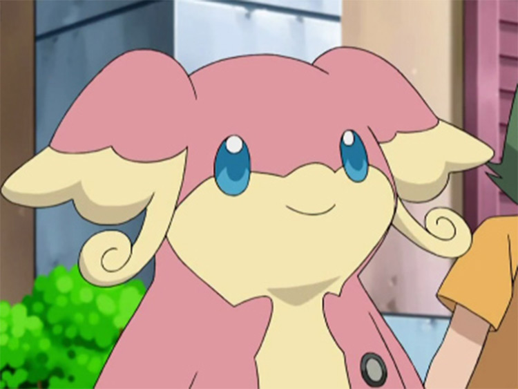 Audino pink monster in the anime