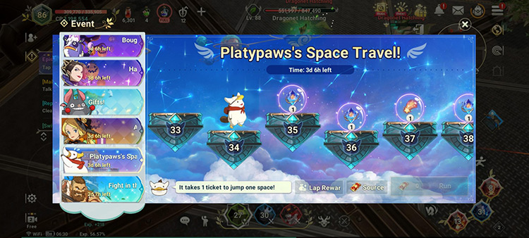 Platypaws's Space Travel Event / Ni no Kuni: Cross Worlds