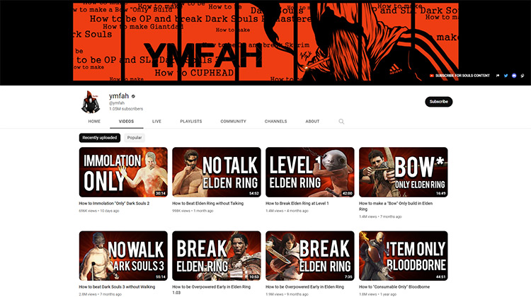 YMFAH YouTube channel page screenshot