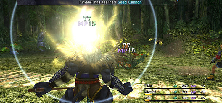 Kimahri learning Seed Cannon Overdrive in FFX HD