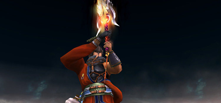 Auron posing with his sword for an Overdrive (FFX HD)