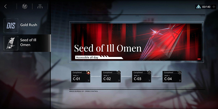Seed of Ill Omen (Available Stages) / Path to Nowhere