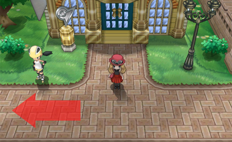 Head west from the Santalune City Pokémon Gym to find Alexa. / Pokemon XY