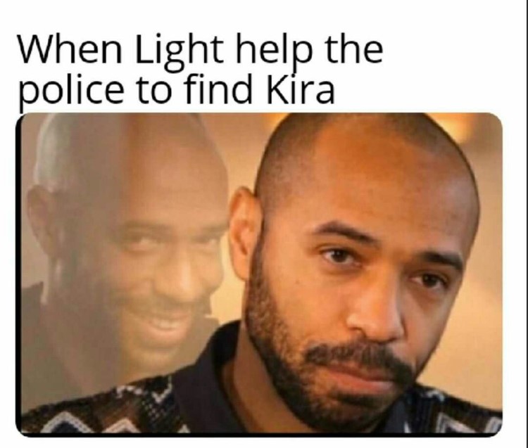When Light help the police find Kira meme