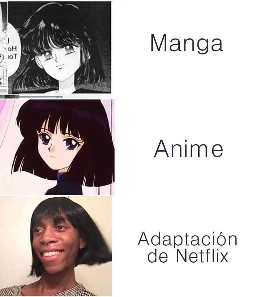 Manga, Anime, adaptacion de Netflix meme